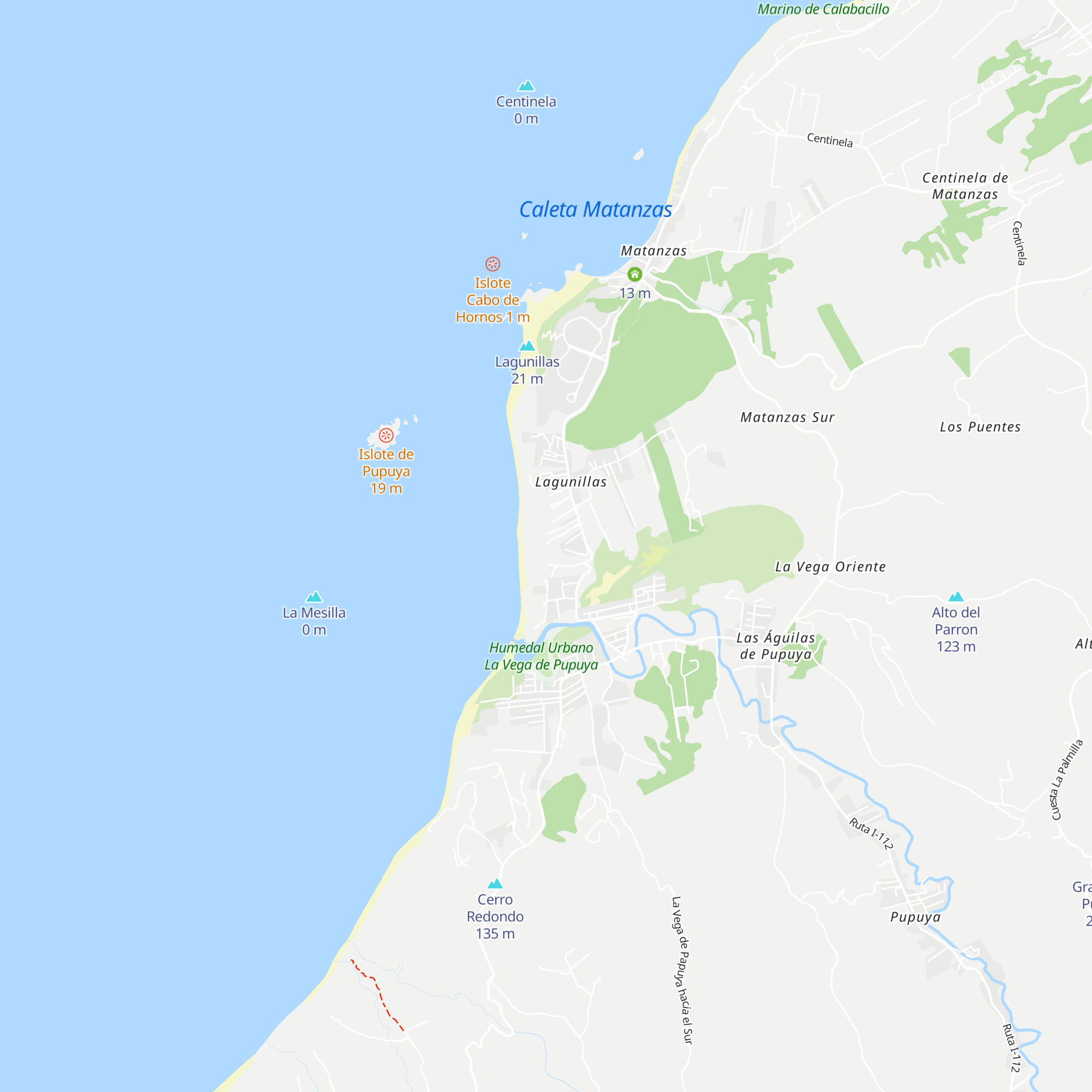 Cabañas Quadro Matanzas map