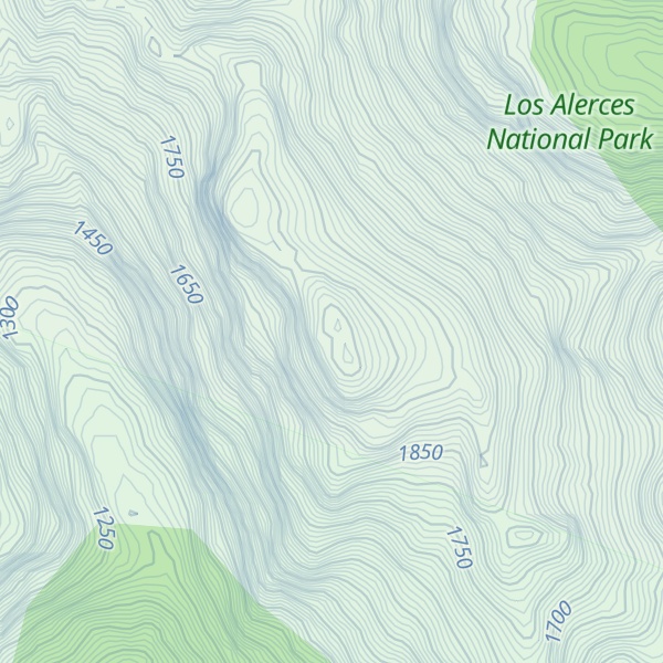 Map of Cerro Techado Blanco