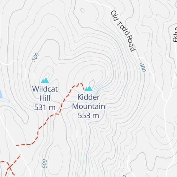 Map of Kidder Mountain