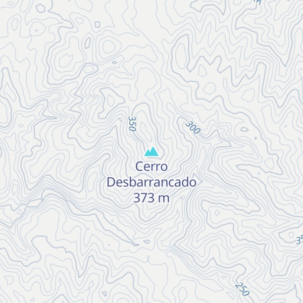 Map of Cerro Desbarrancado