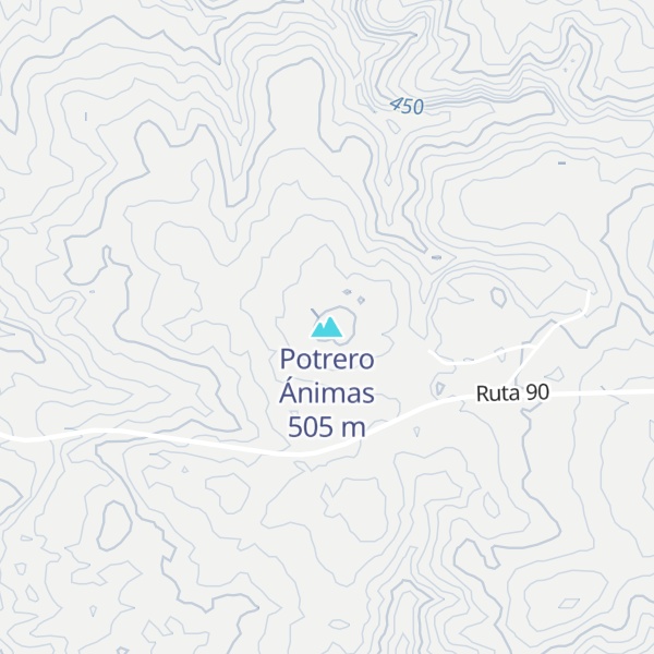 Map of Potrero Ánimas