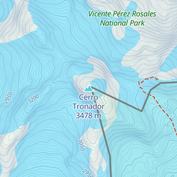 Map of Cerro Tronador