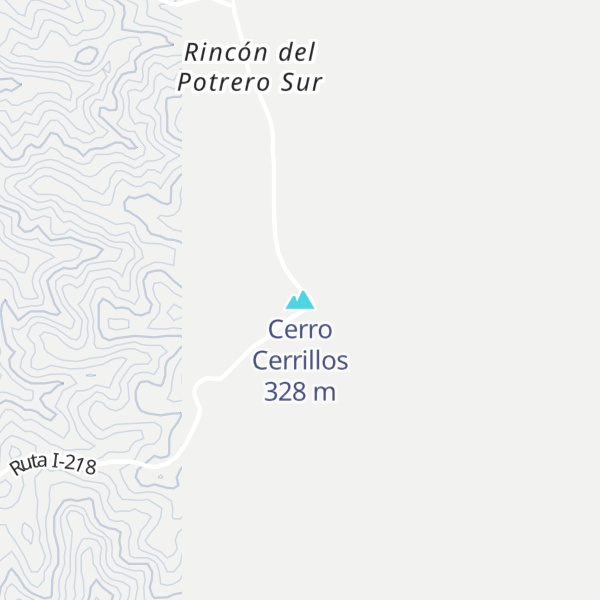 Map of Cerro Cerrillos