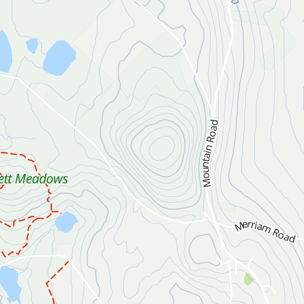 Map of Little Wachusett