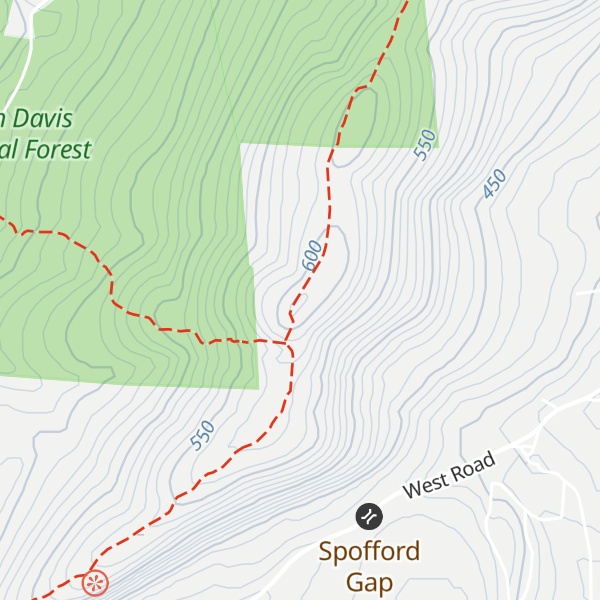 Map of Burton Peak
