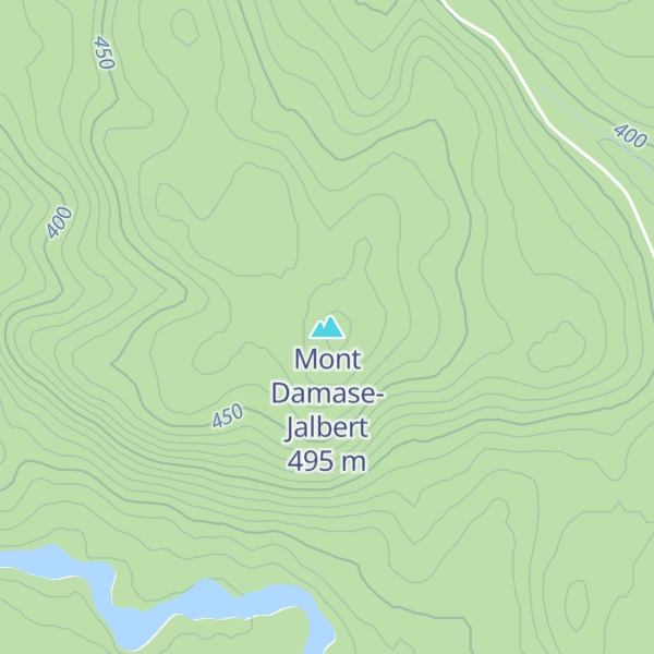 Map of Mont Damase-Jalbert