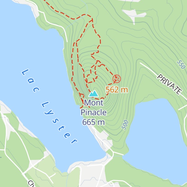 Map of Mont Pinacle