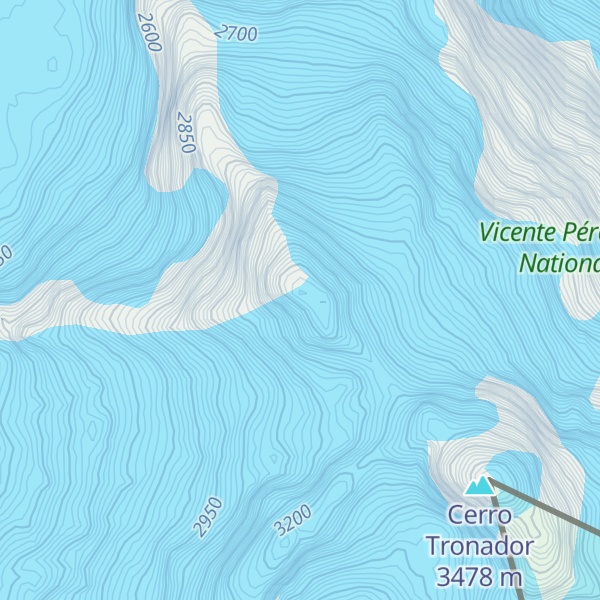 Map of Cumbre Chilena