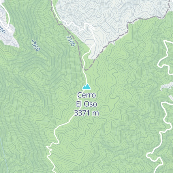 Map of Cerro El Oso