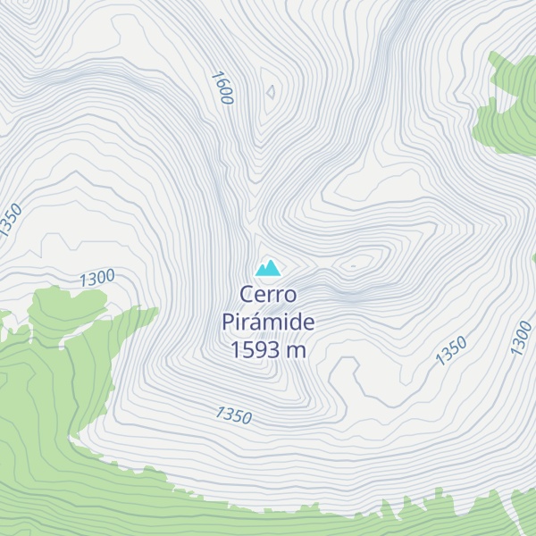 Map of Cerro Pirámide