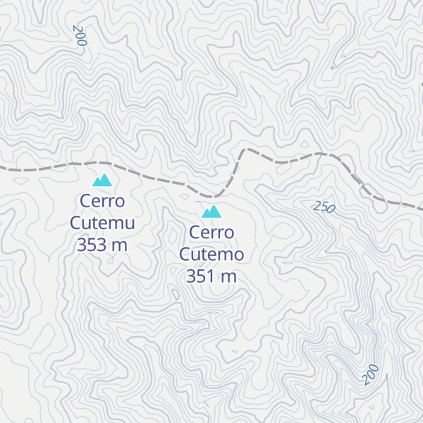 Map of Cerro Cutemo
