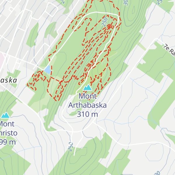 Map of Mont Arthabaska