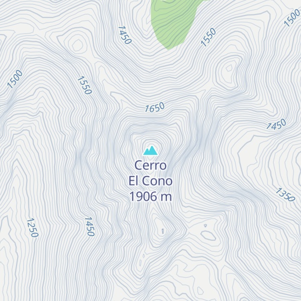 Map of Cerro El Cono