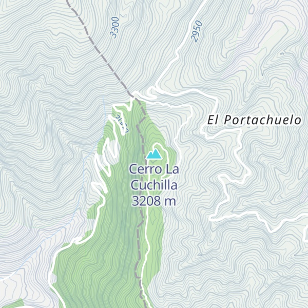 Map of Cerro La Cuchilla