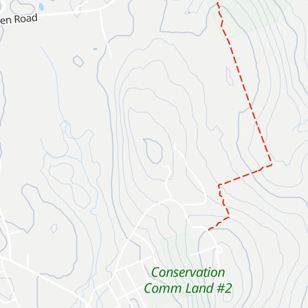 Map of Little Asnebumskit Hill