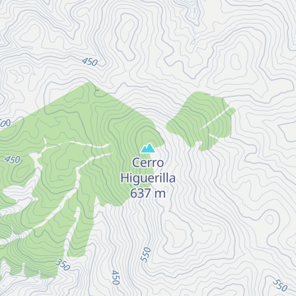 Map of Cerro Higuerilla