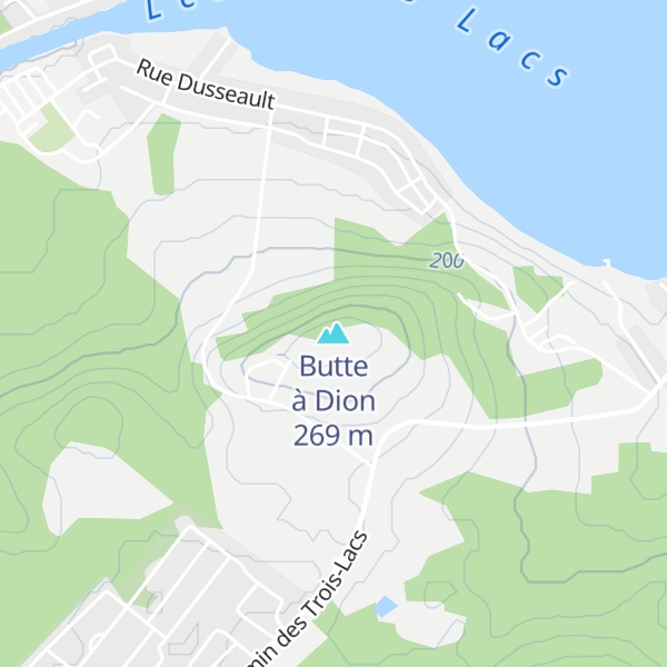 Map of Butte à Dion