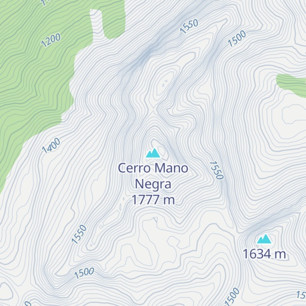 Map of Cerro Mano Negra