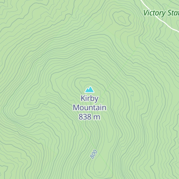 Map of Kirby Mountain