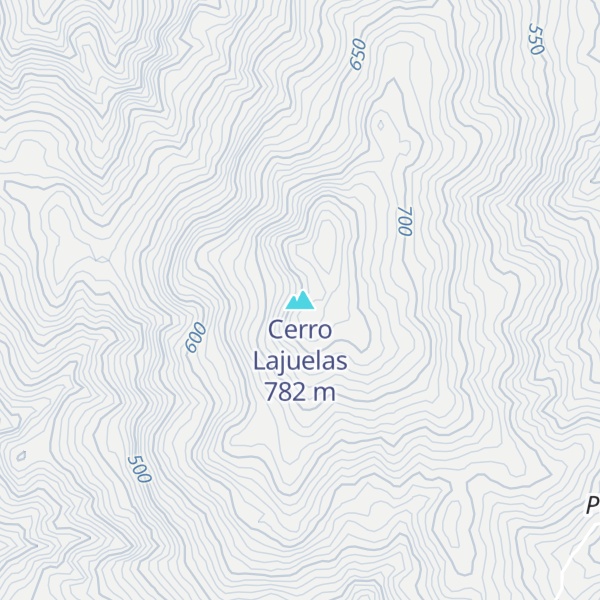 Map of Cerro Lajuelas