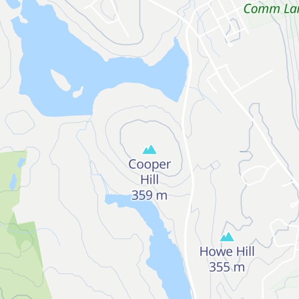 Map of Cooper Hill
