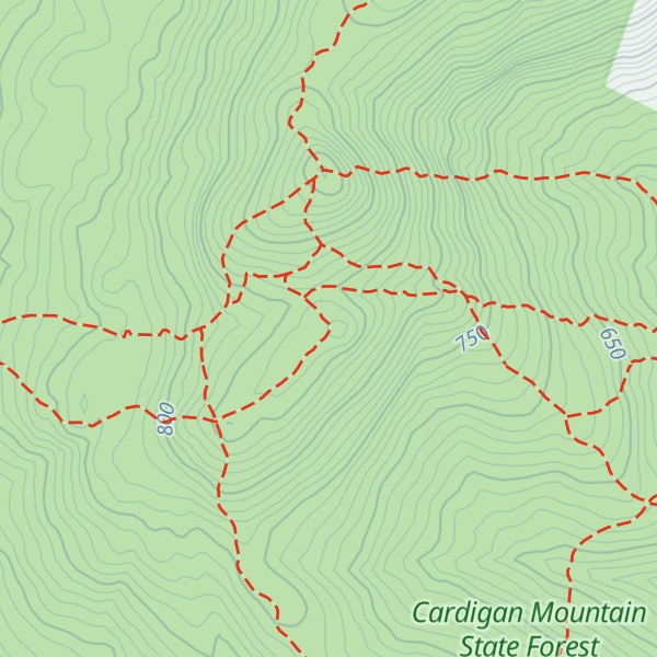 Map of Cardigan South Peak