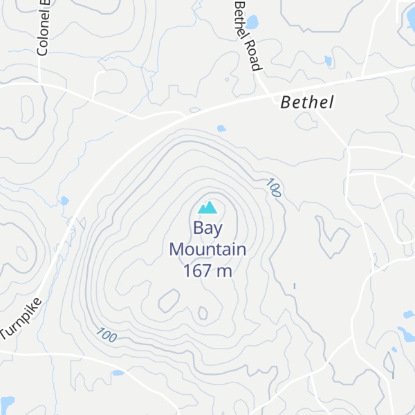 Map of Bay Mountain
