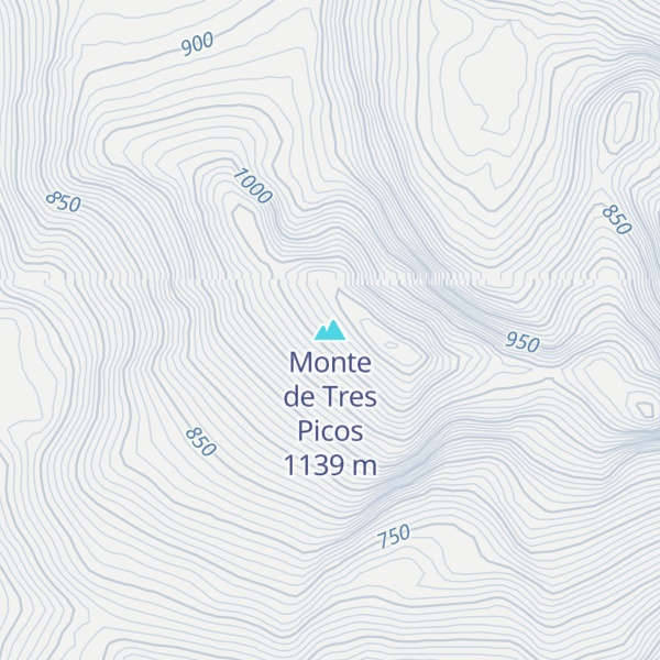 Map of Monte de Tres Picos