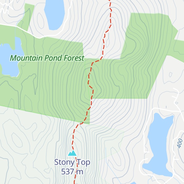 Map of New Ipswich Mountain