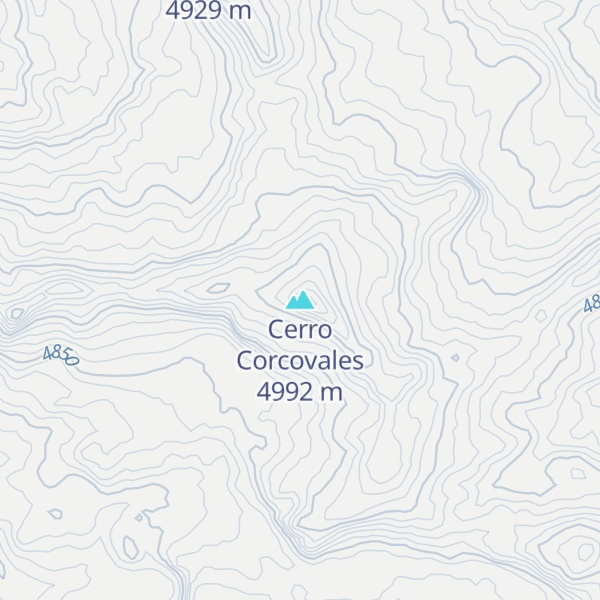 Map of Cerro Corcovales