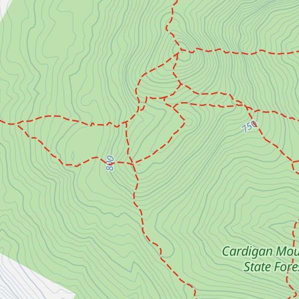 Map of Cardigan Rimrock