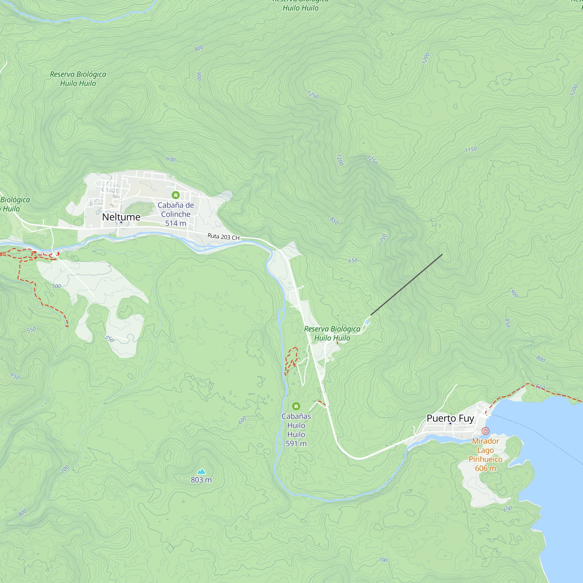 Cabañas Patagoniamawida map