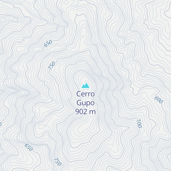 Map of Cerro Gupo