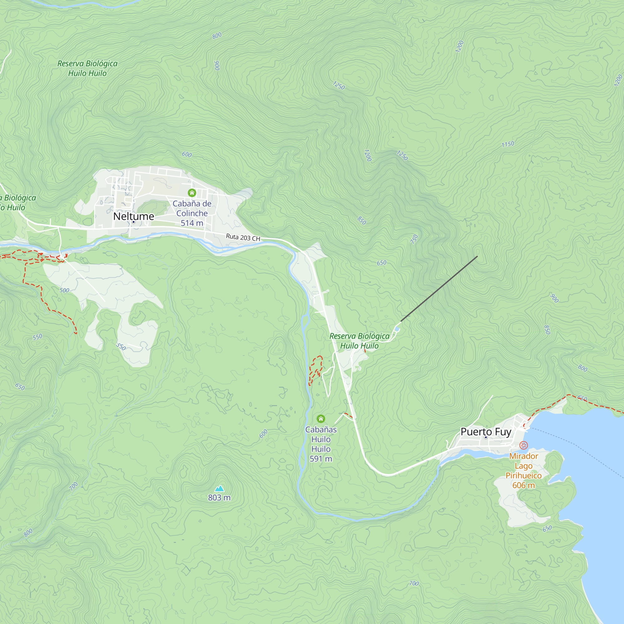 Refugio del Madereo map