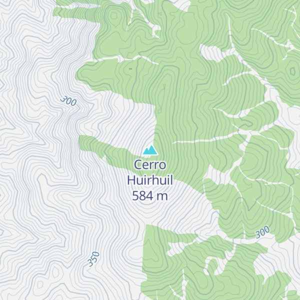 Map of Cerro Huirhuil