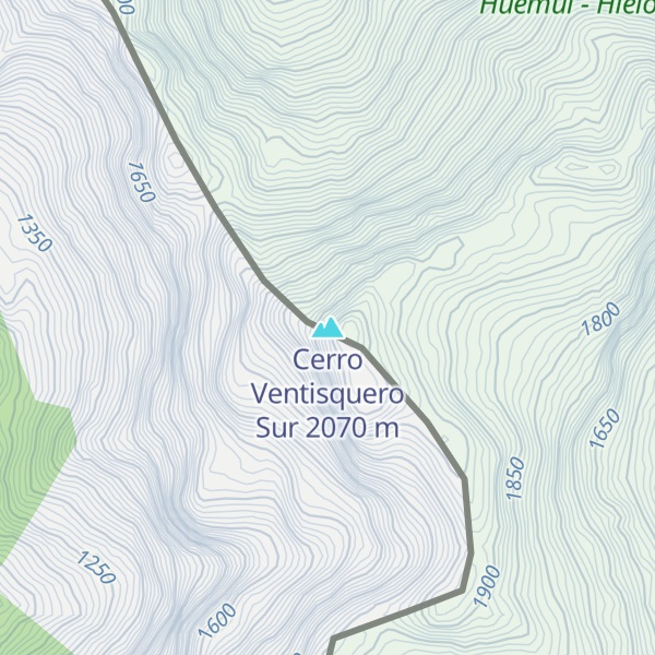 Map of Cerro Ventisquero Sur