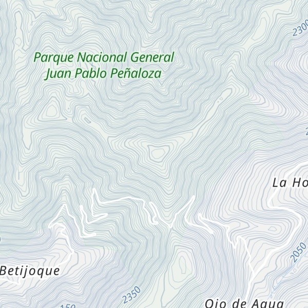Map of Cerro La Hoyada