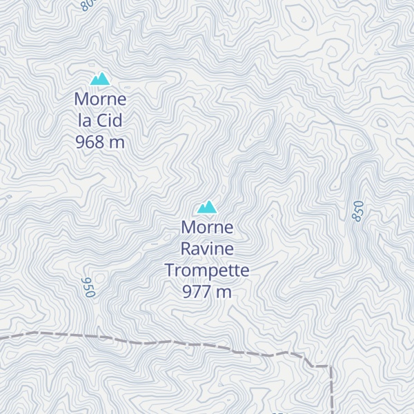 Map of Morne Ravine Trompette