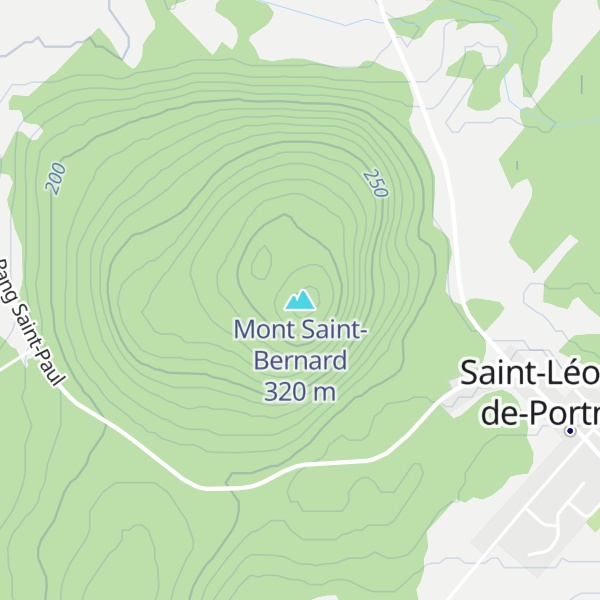 Map of Mont Saint-Bernard