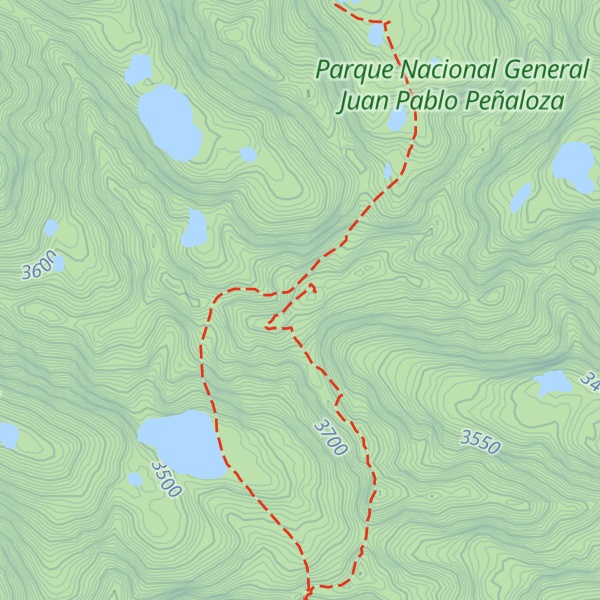 Map of Pico El Pulpito