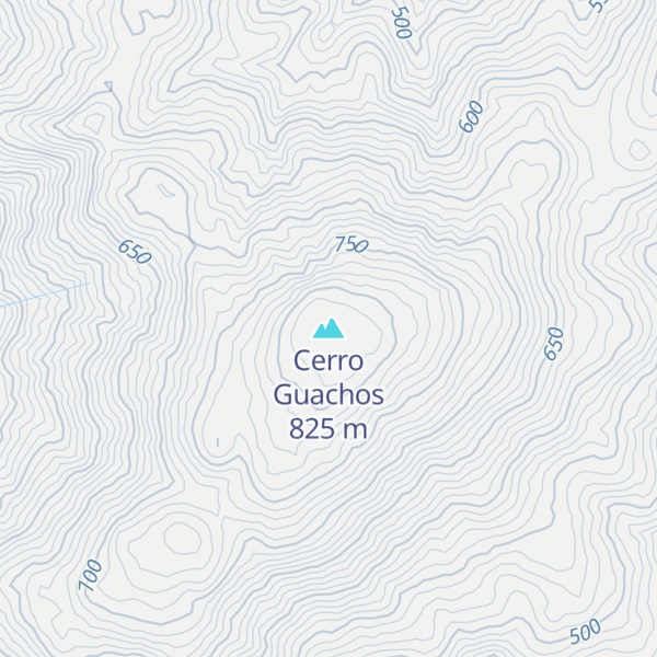 Map of Cerro Guachos