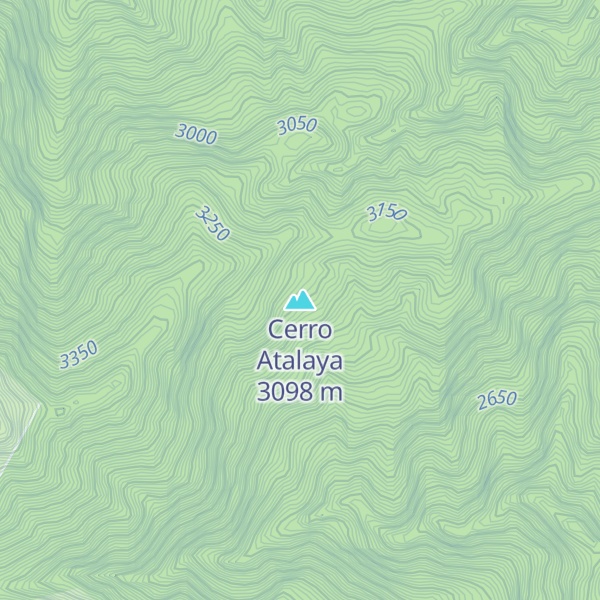Map of Cerro Atalaya