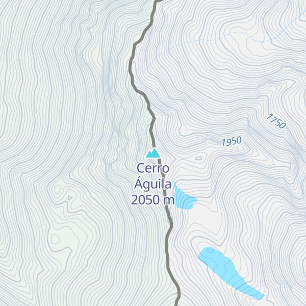 Map of Cerro Águila