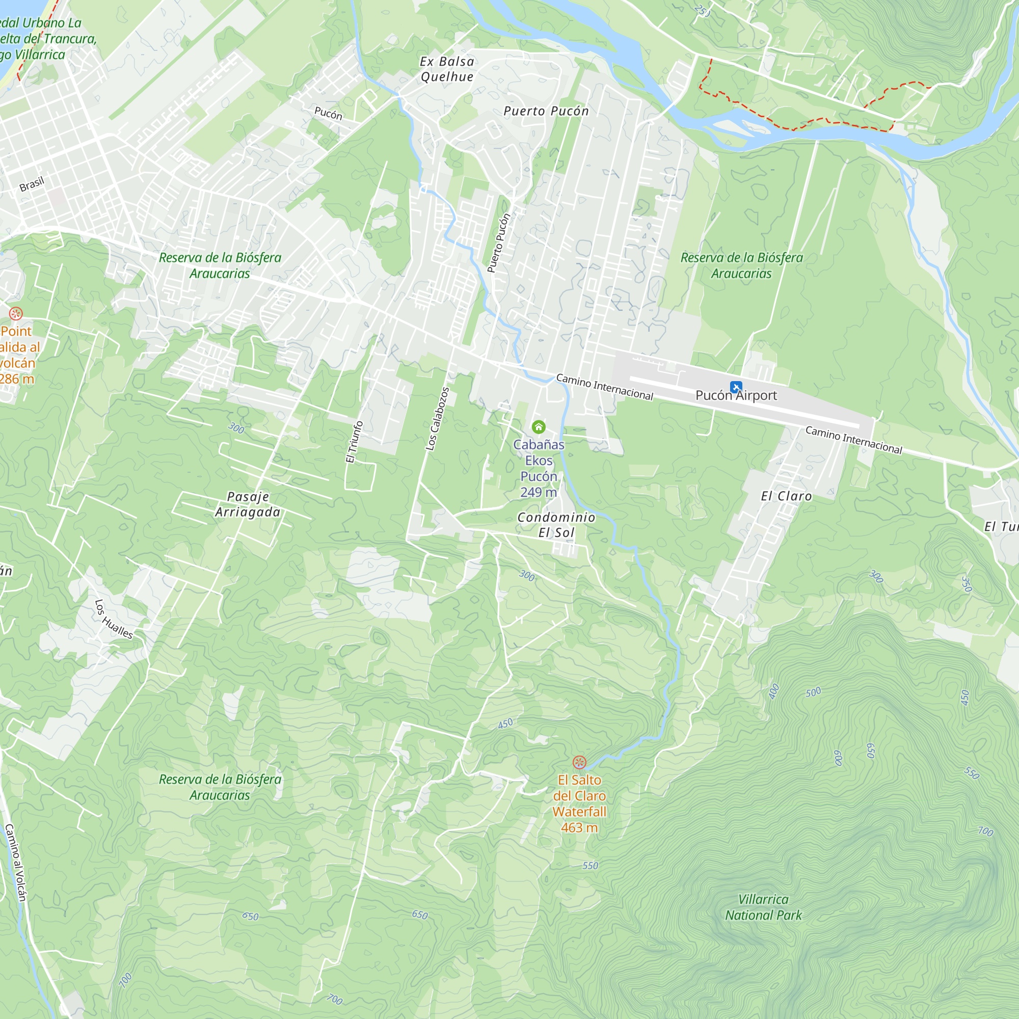 Refugio el claro map