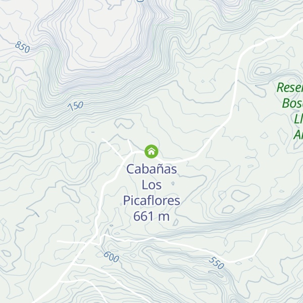 Map of Cabañas Los Picaflores