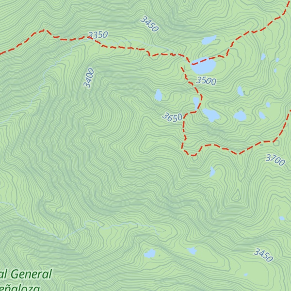 Map of Cerro La Cimarronera