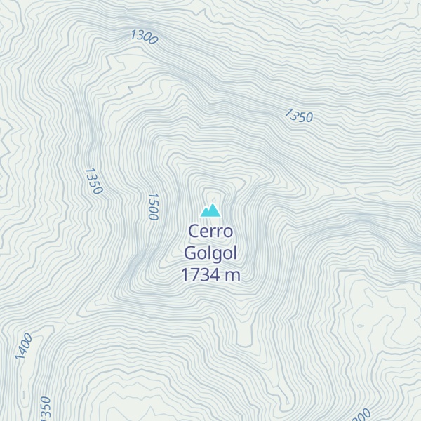 Map of Cerro Golgol