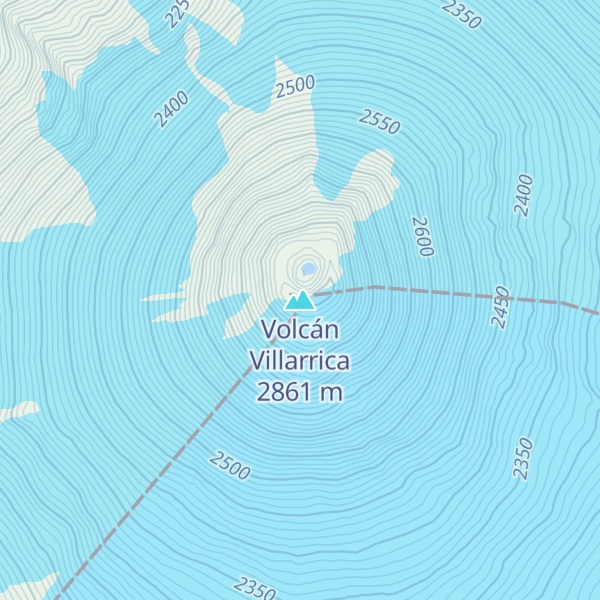 Map of Volcán Villarrica