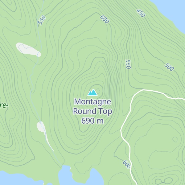 Map of Montagne Round Top
