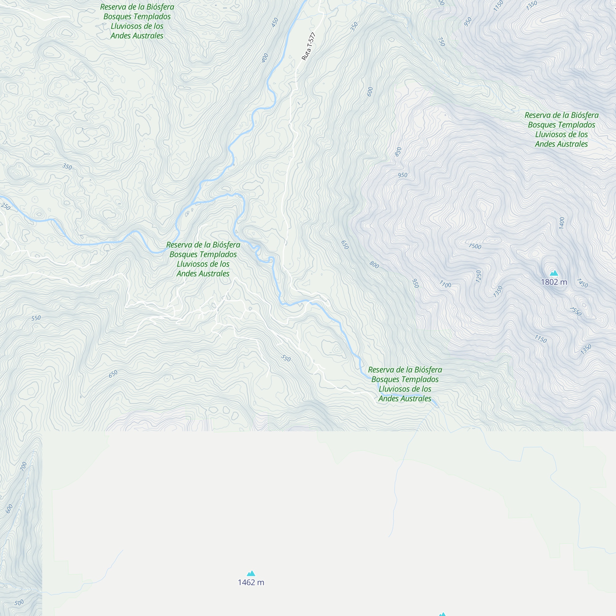 Cabañas Rukaleufu map